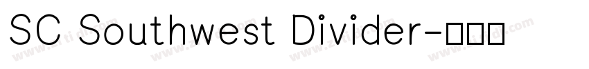 SC Southwest Divider字体转换